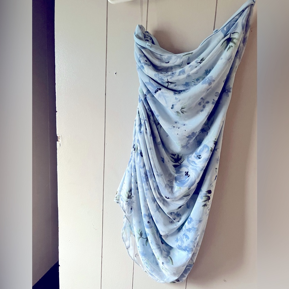 No Boundaries Light Blue Strapless Dress